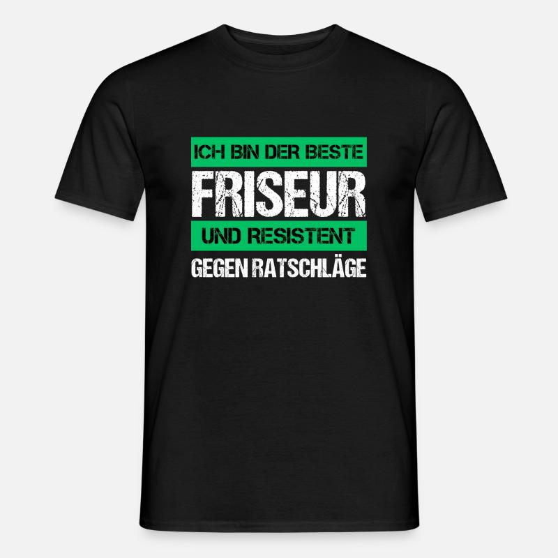 Resistenter Friseur - Männer T-Shirt - Schwarz
