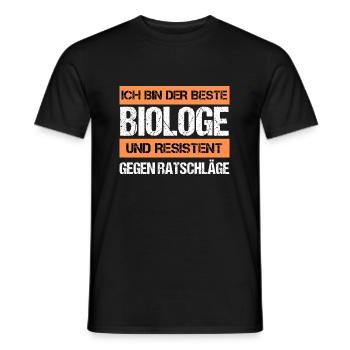 Resistenter Biologe - Männer T-Shirt - Schwarz - Vorne - AI Model Male 178 light (178cm)