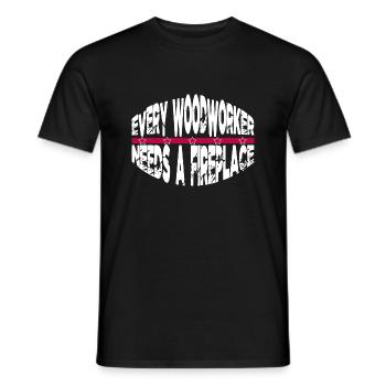 charpentier en bois blagues t-shirts charpentier meilleur - T-shirt homme - noir - Devant - AI Model Male 178 light (178cm)