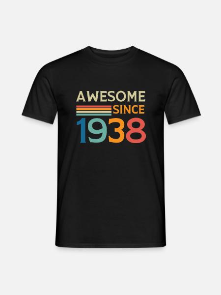 Awesome since 1938 - Men's T-Shirt - black