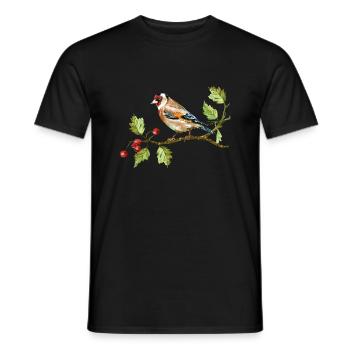 Bunter Vogel - Männer T-Shirt - Schwarz - Vorne - AI Model Male 178 light (178cm)