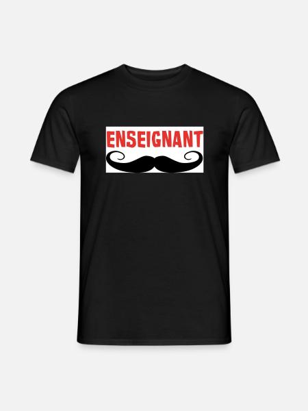 ENSEIGNANT - T-shirt homme - noir