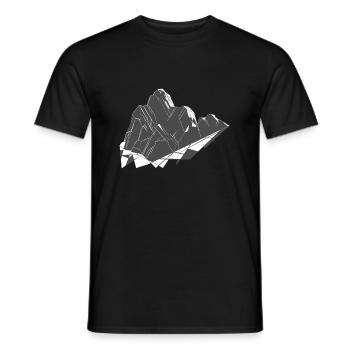 Moucherolle - T-shirt homme - noir - Devant - AI Model Male 178 light (178cm)