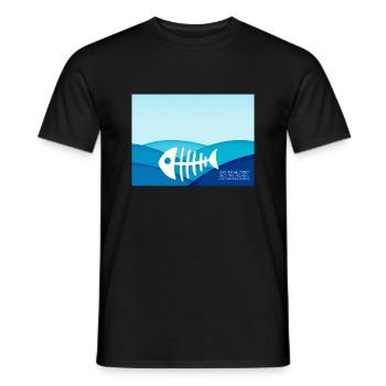 save the ocean - Männer T-Shirt - Schwarz - Vorne - AI Model Male 178 light (178cm)