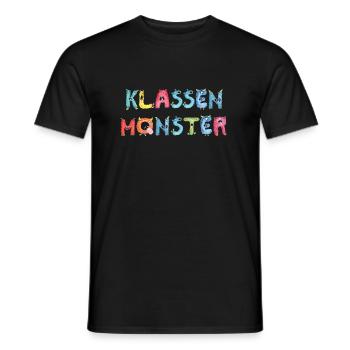 Klassenmonster Alphabet Bunte lustige Buchstaben - Männer T-Shirt - Schwarz - Vorne - AI Model Male 178 light (178cm)