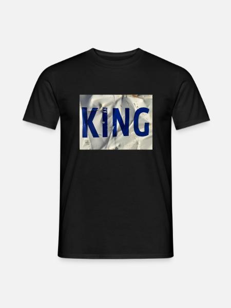 KING - Männer T-Shirt - Schwarz