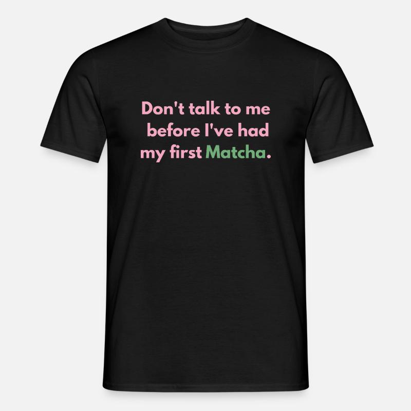 Matcha liebe - Männer T-Shirt - Schwarz