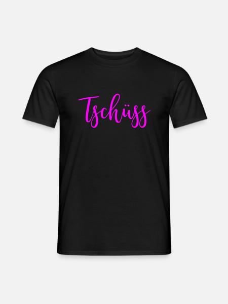 Darf ich Ihnen das Tschüss anbieten - Farbwechsel - Männer T-Shirt - Schwarz