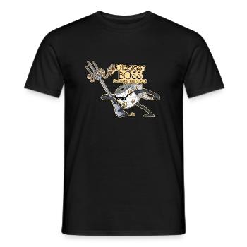 3 plis - T-shirt homme - noir - Devant - AI Model Male 178 light (178cm)