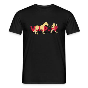 VIP-F - Männer T-Shirt - Schwarz - Vorne - AI Model Male 178 light (178cm)