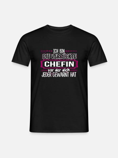 CHEFIN - Verrückt - Männer T-Shirt - Schwarz