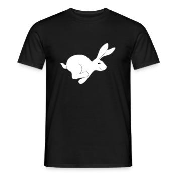 plus rapide lièvre - T-shirt homme - noir - Devant - AI Model Male 178 light (178cm)