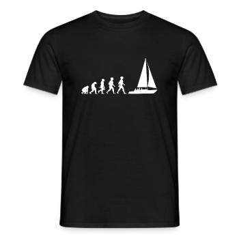 Voilier d'évolution voilier - T-shirt homme - noir - Devant - AI Model Male 178 light (178cm)