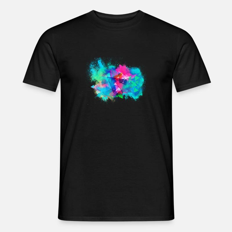Abstrakt Hintergrund farbenfroh - Männer T-Shirt - Schwarz