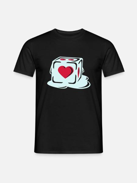 With Heart - Men's T-Shirt - black