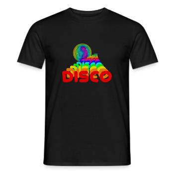 Disco - T-shirt homme - noir - Devant - AI Model Male 178 light (178cm)