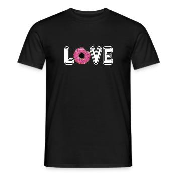 Donuts - T-shirt homme - noir - Devant - AI Model Male 178 light (178cm)