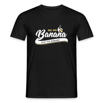 Are you Banana - Are you a banana? - Men's T-Shirt - black - Front - AI Model Male 178 light (178cm)