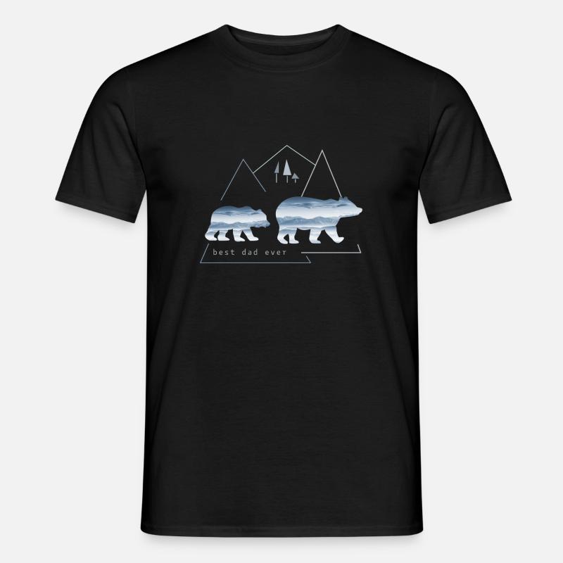 Best dad ever Bester Vater - Männer T-Shirt - Schwarz