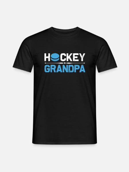 Hockey Grandpa - Men's T-Shirt - black