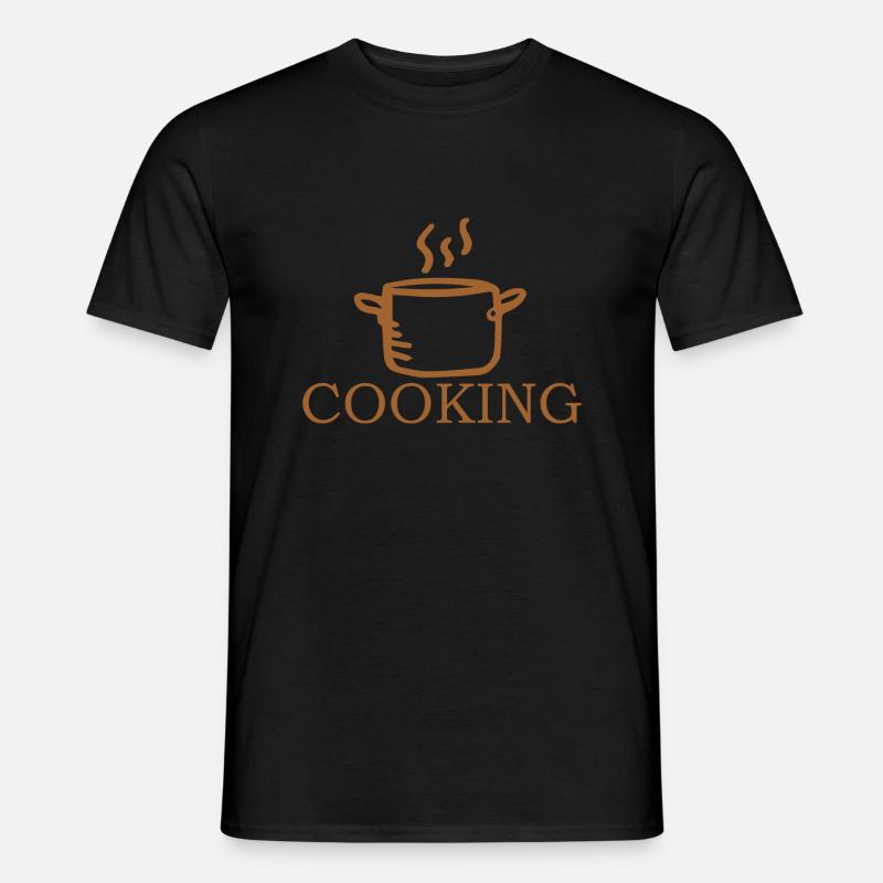 Koch kochen backen - Männer T-Shirt - Schwarz