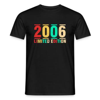 Anniversary Gift 2006 Limited Edition 2006 - Men's T-Shirt - black - Front - AI Model Male 178 light (178cm)