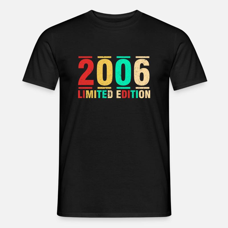 Jubiläumsgeschenk 2006 Limited Edition 2006 - Männer T-Shirt - Schwarz