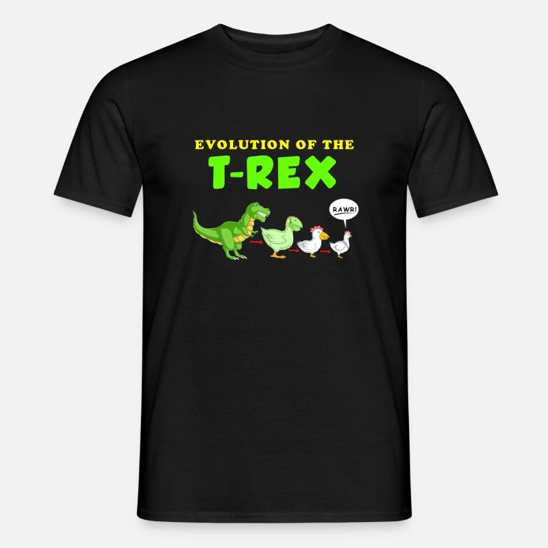 Entwicklung des Trex - Männer T-Shirt - Schwarz