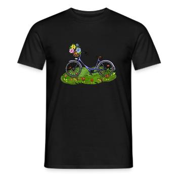 Bike - Men's T-Shirt - black - Front - AI Model Male 178 light (178cm)