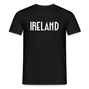 Irlande - T-shirt homme - noir - Devant - AI Model Male 178 light (178cm)