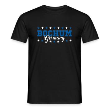 Bochum1 - Men's T-Shirt - black - Front - AI Model Male 178 light (178cm)
