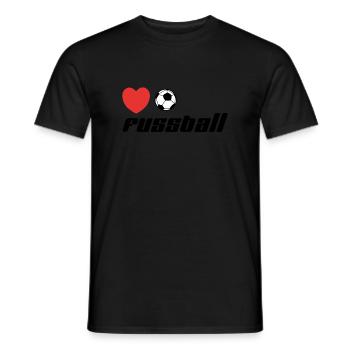 Ich Liebe Fussball - Männer T-Shirt - Schwarz - Vorne - AI Model Male 178 light (178cm)