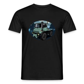 Groupe de puissance universel // Illustration - T-shirt homme - noir - Devant - AI Model Male 178 light (178cm)