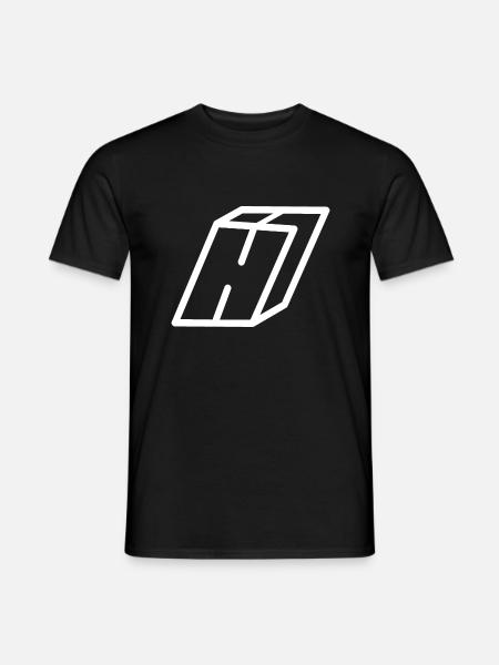 Gliederungsbuchstabe H - Männer T-Shirt - Schwarz