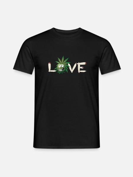 Love Weed - Men's T-Shirt - black
