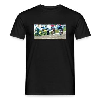 bmx race - T-shirt homme - noir - Devant - AI Model Male 178 light (178cm)