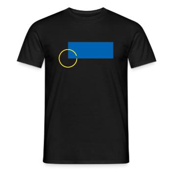 Harmony of Shapes - Men's T-Shirt - black - Front - AI Model Male 178 light (178cm)