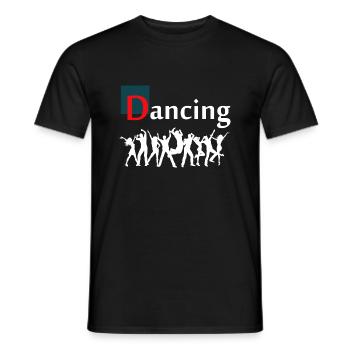 Dancing Dance Music - Männer T-Shirt - Schwarz - Vorne - AI Model Male 178 light (178cm)