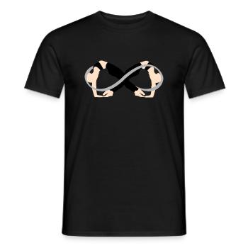 Infini - T-shirt homme - noir - Devant - AI Model Male 178 light (178cm)