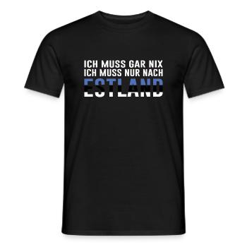 Estland Lustiger Spruch Geschenk - Männer T-Shirt - Schwarz - Vorne - AI Model Male 178 light (178cm)