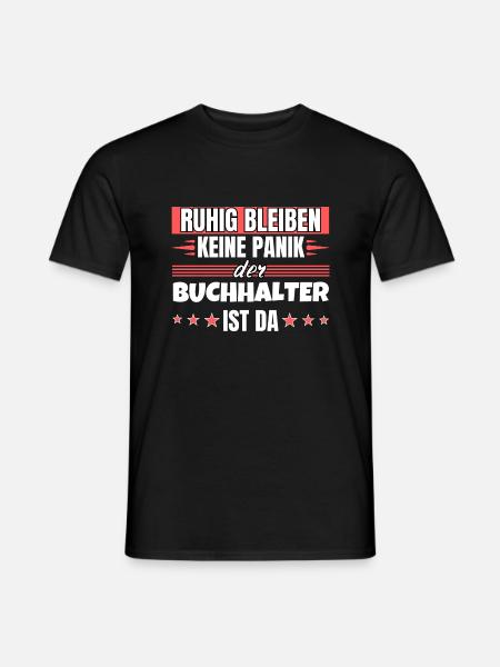Ruhig bleiben ich bin Buchhalter - Männer T-Shirt - Schwarz