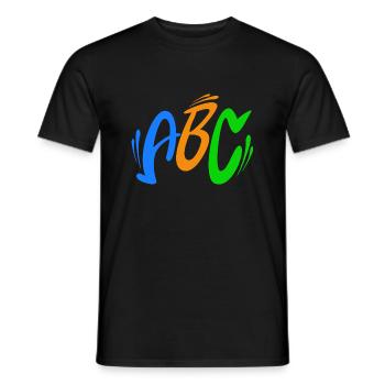 ABC couleurs - T-shirt homme - noir - Devant - AI Model Male 178 light (178cm)