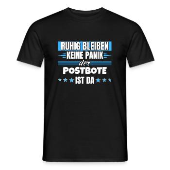 Ruhig bleiben ich bin Postbote - Männer T-Shirt - Schwarz - Vorne - AI Model Male 178 light (178cm)