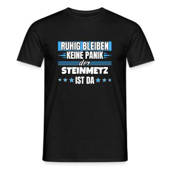 Ruhig bleiben ich bin Steinmetz - Männer T-Shirt - Schwarz - Vorne - AI Model Male 178 light (178cm)