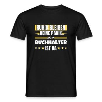 Ruhig bleiben ich bin Ruhig bleiben ich bin - Männer T-Shirt - Schwarz - Vorne - AI Model Male 178 light (178cm)
