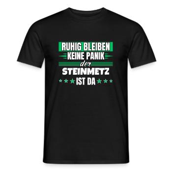Ruhig bleiben ich bin Steinmetz - Männer T-Shirt - Schwarz - Vorne - AI Model Male 178 light (178cm)