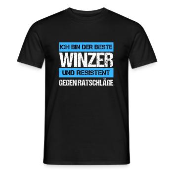Vigneron résistant - T-shirt homme - noir - Devant - AI Model Male 178 light (178cm)