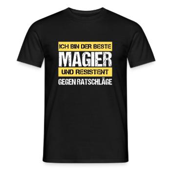 Mage résistant - T-shirt homme - noir - Devant - AI Model Male 178 light (178cm)