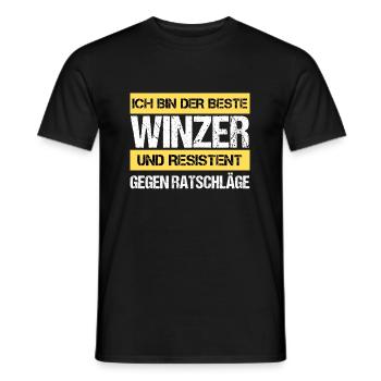 Vigneron résistant - T-shirt homme - noir - Devant - AI Model Male 178 light (178cm)