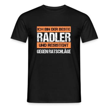 Cycliste résistant - T-shirt homme - noir - Devant - AI Model Male 178 light (178cm)